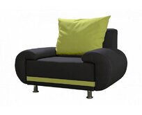 Křeslo AMORE - šedo-zelené - Neo 14 + Neo 17