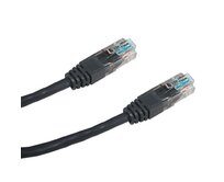 DATACOM Patch cord UTP CAT5E 0,5m černý