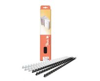 PEACH vazací hřbet Binding Combs 21 Rg A4 8mm, bílý, 100ks