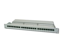 Digitus Patch Panel, CAT5E, stíněný, 24x 8P8C LSA, 1U, šedý