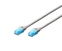 Digitus Patch Cable, UTP, CAT 5e, AWG 26/7, měď, šedý 0,5m
