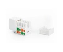 DIGITUS Keystone Jack CAT 5e, nestíněný RJ45 na LSA, barva bílá