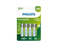 Philips baterie AA 2600mAh MultiLife, NiMh - 4ks