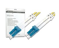 DIGITUS Fiber Optic Patch Cord, LC to LC, Singlemode, OS1, 09/125 µ, Duplex Length 2m