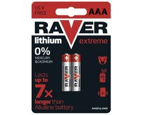 RAVER AAA Extreme lithiová - 2 ks