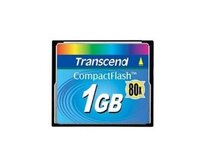 Transcend 1GB CF Card (80X) compact flash memory card