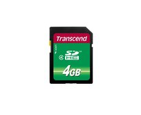 Transcend 4GB SDHC (Class 4)  paměťová karta, modrá/černá