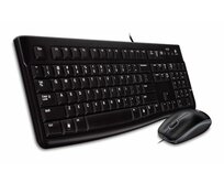 Logitech klávesnice s myší Desktop MK120, CZ/SK, USB, černá