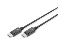 Digitus Připojovací kabel DisplayPort 1.2, DP M/M, 1,0 m, se západkou, Ultra HD 4K, bl