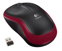 Logitech myš Wireless Mouse M185, optická, 3 tlačítka, červená,1000dpi