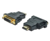 Digitus adaptér HDMI A samec / DVI(24+5) samice, černo/šedý