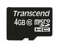 Transcend 4GB microSDHC (Class 10) paměťová karta (bez adaptéru)