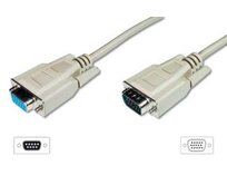 Digitus prodlužovací kabel pro VGA monitor, stíněný, šedý, měď, 5m