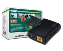 DIGITUS 1-Port. USB 2.0 - Multifunkční Síťový server