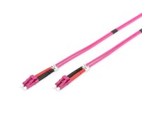 DIGITUS Fiber Optic Patch Cord, LC to LC, Multimode OM4 - 50/125 µ, Duplex Length 2m