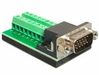 Delock Adaptér VGA samec > svorkovnice 16 pinů