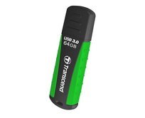 Transcend 64GB JetFlash 810, USB 3.1 (Gen 1) flash disk, černo/zelený, odolá nárazu, tlaku, prachu i vodě