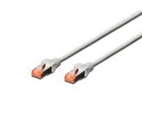 Digitus Patch Cable, S-FTP, CAT 6, AWG 27/7, LSOH, Měď, šedý 10 m