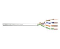 ASSNET250 CAT 6 U-UTP instalační kabel, drát, délka 305 m, Papírový box, AWG 23/1, PVC barva šedá