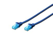 Digitus Patch Cable, UTP, CAT 5e, AWG 26/7, modrý 0,5m, 1ks