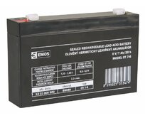 Emos baterie SLA 6V / 7 Ah, Faston 4.8 (187)