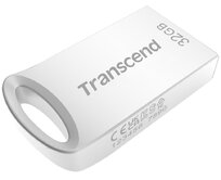 Transcend 32GB JetFlash 710S, USB 3.1 Gen 1 flash disk, malé rozměry, stříbrný kov