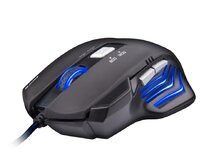 C-TECH herní myš AKANTHA, herní, modré podsvícení, 2400DPI, USB