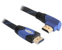 Delock Kabel High Speed HDMI s Ethernetem – HDMI A samec > HDMI A samec pravoúhlý 1 m