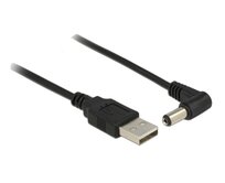 Delock napájecí kabel USB > DC 5.5 x 2.1 mm samec 90° 1.5 m