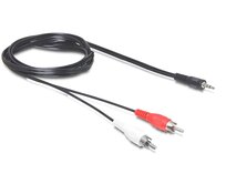 Delock kabel Audio DC jack 3.5 mm samec > 2 x Cinch samec 10 m