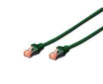 Digitus CAT 6 S-FTP patch kabel, LSOH, Cu, AWG 27/7, délka 0,25 m, barva zelená