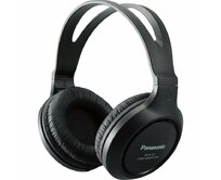 Panasonic RP-HT161E-K, drátové sluchátka, přes hlavu, 3,5mm jack, kabel 2m, černá