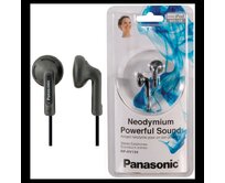 Panasonic RP-HV104E-K, drátové sluchátka, do uší, 3,5mm jack, kabel 1,2m, černá