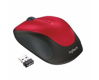 Logitech myš Wireless Mouse M235, optická, 3 tlačítka, červená,1000dpi