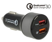 Navilock Autonabíječka 2 x USB Type-A s Qualcomm® Quick Charge™ 3.0