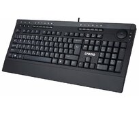 Crono CK2111 - multimediální klávesnice, CZ / SK, USB, černá