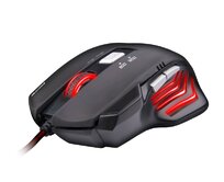 C-TECH herní myš Akantha (GM-01R), herní, červené podsvícení, 2400DPI, USB