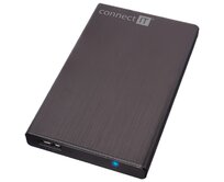 CONNECT IT externí box LITE pro HDD 2,5" SATA, USB 3.0 černý