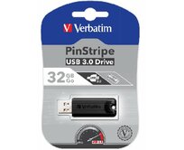 VERBATIM Store 'n' Go PinStripe 32GB USB 3.0 černá