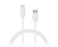 CONNECT IT Wirez USB C (Type C) - USB, tok proudu až 3A !, bílý, 2 m