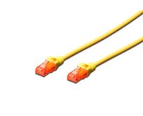 Digitus Patch Cable, CAT 6 UTP, AWG 26, měď, žlutý 0,5m
