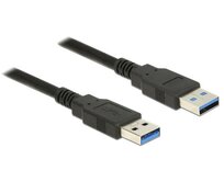 Delock Kabel USB 3.0 Typ-A samec > USB 3.0 Typ-A samec 0,5 m černý