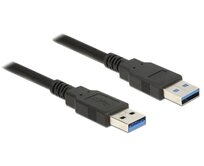 Delock Kabel USB 3.0 Typ-A samec > USB 3.0 Typ-A samec 1,5 m černý