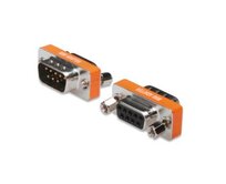 Digitus sériový adaptér Mini Zero-Modem D-Sub9, metal housing, M/F, with Hex screws
