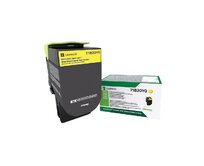 Lexmark CS/CX31/41/51x Yellow Toner Cartridge Return - 2 300 stran