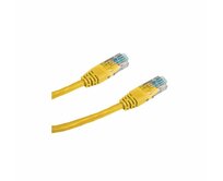 DATACOM Patch cord UTP CAT5E 0,25m žlutý