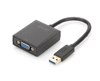 Digitus Adaptér USB 3.0 na VGA, vstupní USB 1080p, výstupní VGA