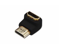 Digitus Adaptér HDMI, typ A, 90o úhlový M / F, Ultra HD 60p, bl, zlato