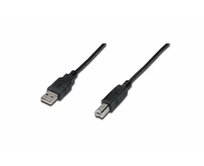 Digitus Připojovací kabel USB 2.0, typ A - B M / M, 1,0 m, černý