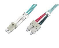Digitus Fiber Optic Patch Cord, LC to SC Multimode 50/125 µ, Duplex Length 5m, Class OM3